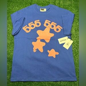 Spider Blue and Orange Graphic Tee